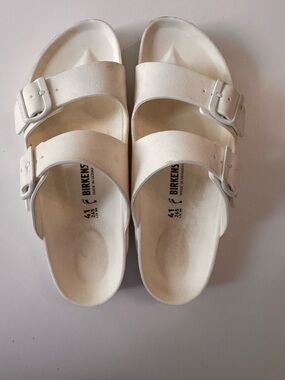 Birkenstock White Double-Strap EVA Sandals